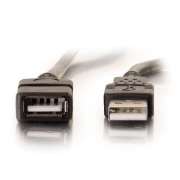 Picture of C2G 2M USB 2.0 A EXTENSION CABLE - BLACK (6.6FT)