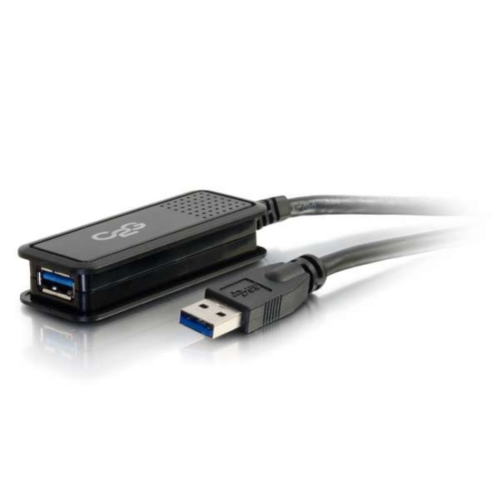 Picture of C2G 5m USB 3.0 USB-A Male to USB-A Female Active Extension Cable - USB Extension Cable