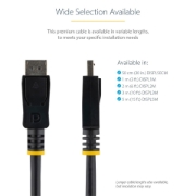 Picture of StarTech.com 1m (3ft) DisplayPort 1.2 Cable - 4K x 2K Ultra HD VESA Certified DisplayPort Cable - DP to DP Cable for Monitor - DP Video/Display Cord - Latching DP Connectors