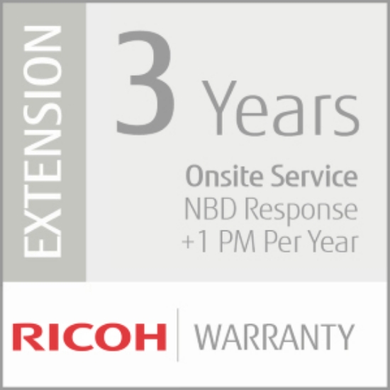 Picture of Ricoh 3 Year Extended Warranty (Mid-Vol Production) 3 year(s)