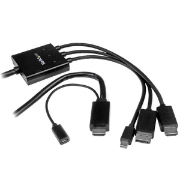 Picture of StarTech.com HDMI, DisplayPort or Mini DisplayPort to HDMI Converter Cable - 2 m (6 ft.)