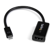 Picture of StarTech.com Mini DisplayPort to HDMI Adapter - Active mDP to HDMI Video Converter - 4K 30Hz - Mini DP or Thunderbolt 1/2 Mac/PC to HDMI Monitor/TV/Display - mDP 1.2 to HDMI Adapter Dongle