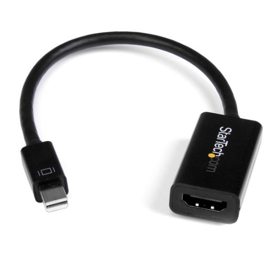Picture of StarTech.com Mini DisplayPort to HDMI Adapter - Active mDP to HDMI Video Converter - 4K 30Hz - Mini DP or Thunderbolt 1/2 Mac/PC to HDMI Monitor/TV/Display - mDP 1.2 to HDMI Adapter Dongle