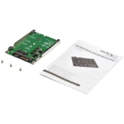 Picture of StarTech.com M.2 SATA SSD to 2.5in SATA Adapter - M.2 NGFF to SATA Converter - 7mm - Open-Frame Bracket - M2 Hard Drive Adapter