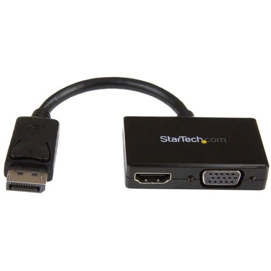 Picture of StarTech.com Travel A/V Adapter: 2-in-1 DisplayPort to HDMI or VGA