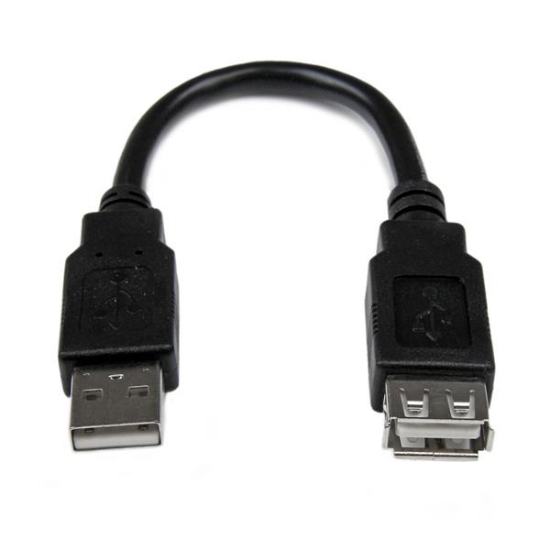 Picture of StarTech.com 6in USB 2.0 Extension Adapter Cable A to A - M/F
