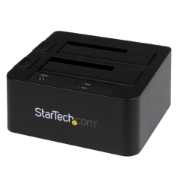 Picture of StarTech.com Dual-Bay USB 3.0 / eSATA to SATA Hard Drive Docking Station, USB Hard Drive Dock, External 2.5/3.5" SATA I/II/III SSD/HDD Docking Station, Hot-Swap Hard Drive Bays, Top-Loading