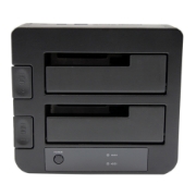 Picture of StarTech.com Dual-Bay USB 3.0 / eSATA to SATA Hard Drive Docking Station, USB Hard Drive Dock, External 2.5/3.5" SATA I/II/III SSD/HDD Docking Station, Hot-Swap Hard Drive Bays, Top-Loading