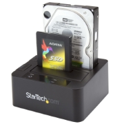Picture of StarTech.com Dual-Bay USB 3.0 / eSATA to SATA Hard Drive Docking Station, USB Hard Drive Dock, External 2.5/3.5" SATA I/II/III SSD/HDD Docking Station, Hot-Swap Hard Drive Bays, Top-Loading