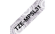 Picture of Brother TZE-MPSL31 label-making tape Black on silver