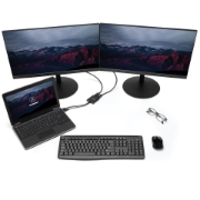 Picture of StarTech.com 2-Port Multi Monitor Adapter - Mini DisplayPort to 2x DisplayPort MST Hub - Dual 4K 30Hz - Video Splitter for Extended Desktop Mode on Windows PCs Only - mDP 1.2 to 2x DP