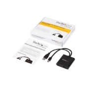 Picture of StarTech.com 2-Port Multi Monitor Adapter - Mini DisplayPort to 2x DisplayPort MST Hub - Dual 4K 30Hz - Video Splitter for Extended Desktop Mode on Windows PCs Only - mDP 1.2 to 2x DP