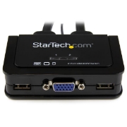 Picture of StarTech.com 2 Port USB VGA Cable KVM Switch - USB Powered with Remote Switch