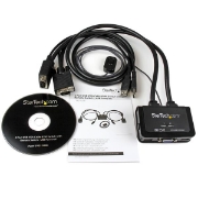 Picture of StarTech.com 2 Port USB VGA Cable KVM Switch - USB Powered with Remote Switch