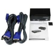Picture of StarTech.com 2 Port Professional USB KVM Switch Kit with Cables