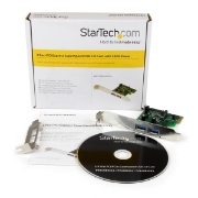 Picture of StarTech.com 2 Port PCI Express (PCIe) SuperSpeed USB 3.0 Card Adapter with UASP - SATA Power