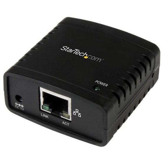 Picture of StarTech.com 10/100Mbps Ethernet to USB 2.0 Network LPR Print Server