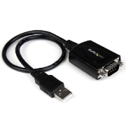 Picture of StarTech.com 6ft (1.8m) 1-Port Professional USB to Serial Adapter Cable with COM Retention, USB to RS232 Adapter - TAA