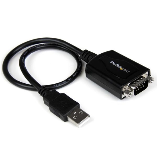 Picture of StarTech.com 6ft (1.8m) 1-Port Professional USB to Serial Adapter Cable with COM Retention, USB to RS232 Adapter - TAA