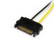 Picture of StarTech.com 6in SATA Power to 6 Pin PCI Express Video Card Power Cable Adapter