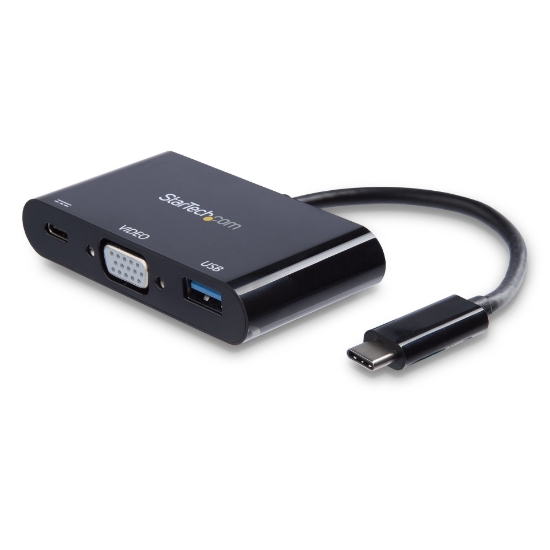 Picture of StarTech.com USB-C VGA Multiport Adapter - USB 3.0 Port - 60W PD