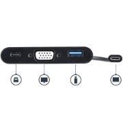 Picture of StarTech.com USB-C VGA Multiport Adapter - USB 3.0 Port - 60W PD