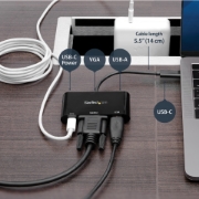 Picture of StarTech.com USB-C VGA Multiport Adapter - USB 3.0 Port - 60W PD