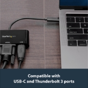 Picture of StarTech.com USB-C VGA Multiport Adapter - USB 3.0 Port - 60W PD