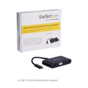 Picture of StarTech.com USB-C VGA Multiport Adapter - USB 3.0 Port - 60W PD