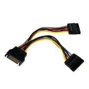 Picture of StarTech.com 6in SATA Power Y Splitter Cable Adapter - M/F