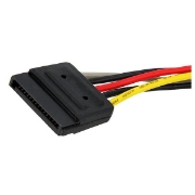 Picture of StarTech.com 6in SATA Power Y Splitter Cable Adapter - M/F
