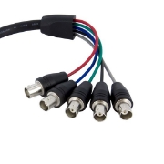 Picture of StarTech.com 1 ft Coax HD15 VGA to 5 BNC RGBHV Monitor Cable - M/F