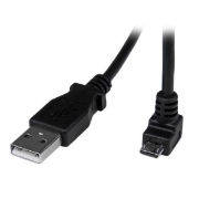 Picture of StarTech.com 2m Micro USB Cable - A to Down Angle Micro B