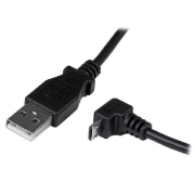Picture of StarTech.com 2m Micro USB Cable - A to Down Angle Micro B