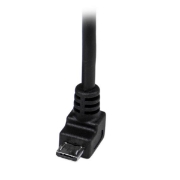 Picture of StarTech.com 2m Micro USB Cable - A to Down Angle Micro B