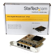 Picture of StarTech.com 4-Port PCIe Gigabit Network Adapter Card