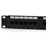Picture of StarTech.com 24 Port 1U Rackmount Cat 6 110 Patch Panel
