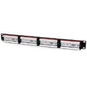Picture of StarTech.com 24 Port 1U Rackmount Cat 6 110 Patch Panel
