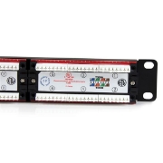 Picture of StarTech.com 24 Port 1U Rackmount Cat 6 110 Patch Panel