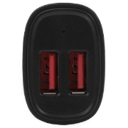 Picture of StarTech.com Dual-Port USB Car Charger - 24W/4.8A - Black