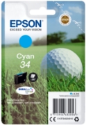 Picture of Epson Golf ball Singlepack Cyan 34 DURABrite Ultra Ink