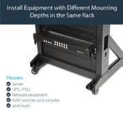 Picture of StarTech.com 2U Server Rack Depth Extender Adapter Kit with 4” Adjustment