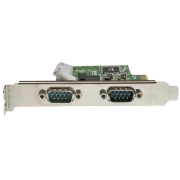 Picture of StarTech.com 2-Port PCI Express Serial Card with 16C1050 UART - RS232