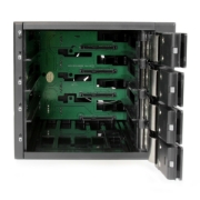 Picture of StarTech.com 4 Bay Aluminum Trayless Hot Swap Mobile Rack Backplane for 3.5in SAS II/SATA III - 6 Gbps HDD