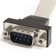 Picture of StarTech.com 16in 9 Pin Serial Male to 10 Pin Motherboard Header Panel Mount Cable