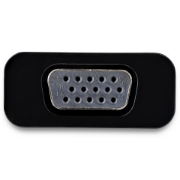 Picture of StarTech.com USB C to VGA Adapter with Power Delivery - 1080p USB Type-C to VGA Monitor Video Converter w/ Charging - 60W PD Pass-Through - Thunderbolt 3 Compatible - Black