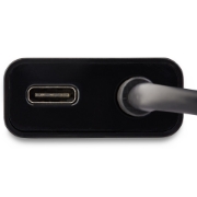 Picture of StarTech.com USB C to VGA Adapter with Power Delivery - 1080p USB Type-C to VGA Monitor Video Converter w/ Charging - 60W PD Pass-Through - Thunderbolt 3 Compatible - Black