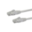 Picture of StarTech.com 100ft CAT6 Ethernet Cable - White CAT 6 Gigabit Ethernet Wire -650MHz 100W PoE RJ45 UTP Network/Patch Cord Snagless w/Strain Relief Fluke Tested/Wiring is UL Certified/TIA