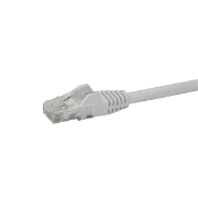Picture of StarTech.com 100ft CAT6 Ethernet Cable - White CAT 6 Gigabit Ethernet Wire -650MHz 100W PoE RJ45 UTP Network/Patch Cord Snagless w/Strain Relief Fluke Tested/Wiring is UL Certified/TIA