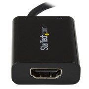 Picture of StarTech.com USB C to HDMI 2.0 Adapter with Power Delivery - 4K 60Hz USB Type-C to HDMI Display Video Converter - 60W PD Pass-Through Charging Port - Thunderbolt 3 Compatible - Black